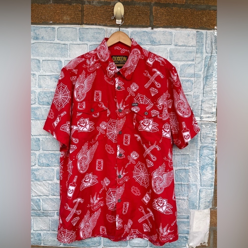 DIXXON Red Graphic Men's Shirt 2XL